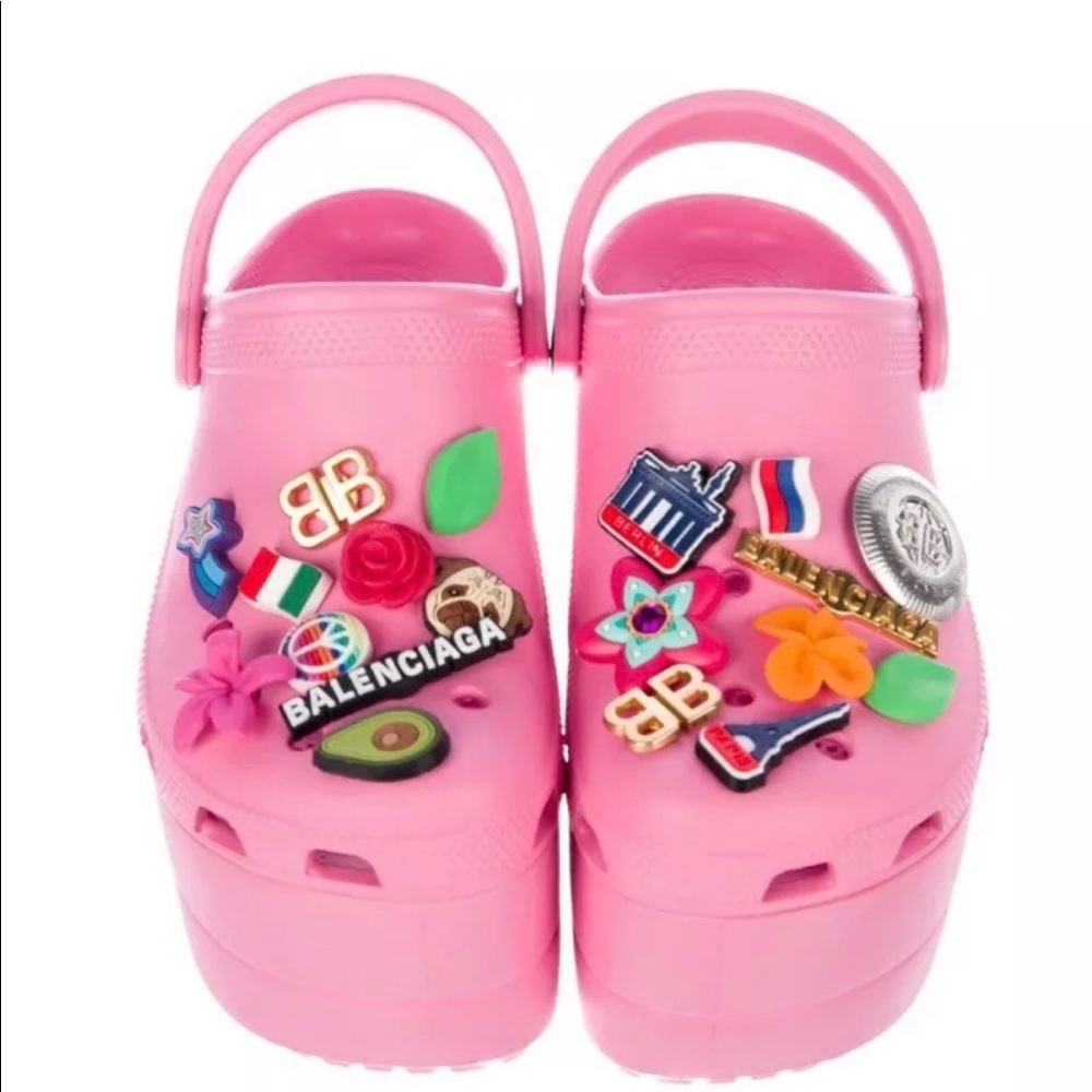 Balenciaga platform crocs